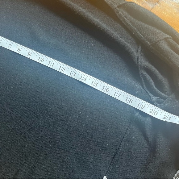 Maje Daminute Black Leather Patch Silk Blend Open Front Sweater Cardigan in M - Picture 10 of 13